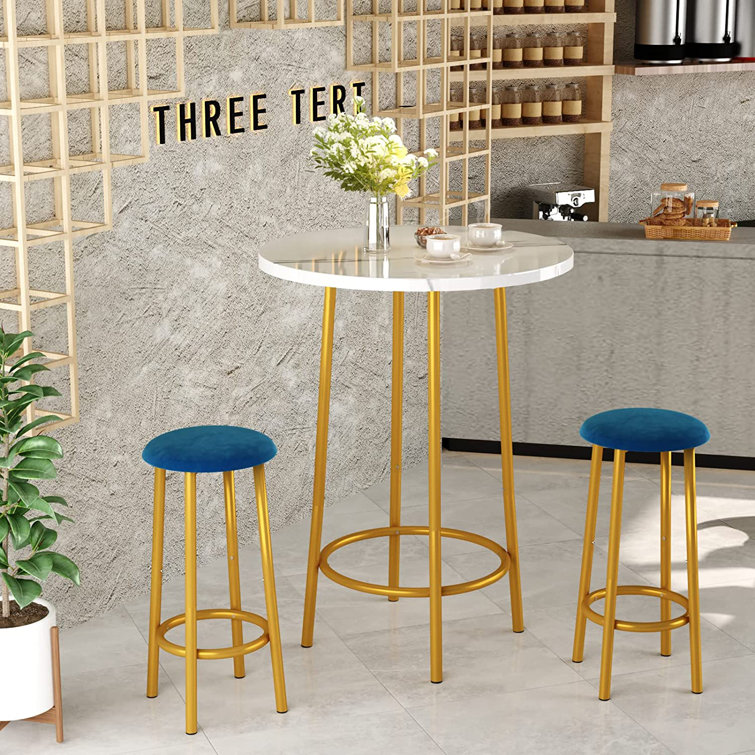 Marble bistro table set hot sale